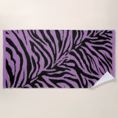 編集デザイン – 背景色ゼブラの変更 ビーチタオル (正面)