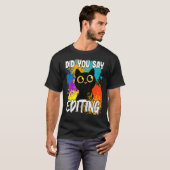 編集ブラックキャットって言った? Tシャツ (正面フル)