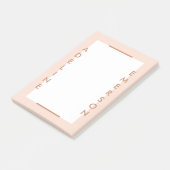 編集モダンタイポグラフィポストイットノート – ピーチ ポストイット (アングル)