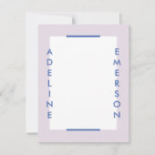 編集モダンタイポグラフィ文房具 – 紫 (正面)