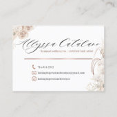 編集不可ラッシングインプレッション名刺 名刺 (裏面)