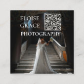 編集写真ロゴQRコードスクエア名刺 スクエア名刺 (正面)