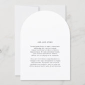 編集写真 現代のウェディング 招待状 (裏面)