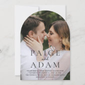 編集写真 現代のウェディング 招待状 (正面)