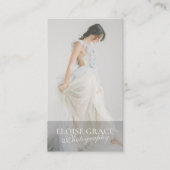 編集写真Qrコードプロフェッショナル写真 名刺 (正面)