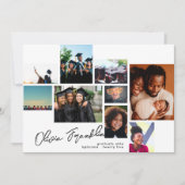 編集可ファンシー能スクリプト数々の大学院PHOTO GRAD 案内状 (正面)