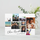 編集可ファンシー能スクリプト数々の大学院PHOTO GRAD 案内状 (スタンド正面)