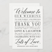 編集可モダン能な色のスクリプトの開始ありがとう サンキューカード (正面/裏面)