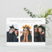 編集可数々の能な写真高校卒業 案内状 (スタンド正面)