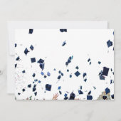 編集可数々の能な写真高校卒業 案内状 (裏面)