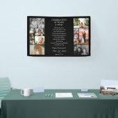 編集可結婚能な40周年フォトコラージュ 横断幕 (トレードショー)