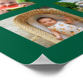 編集可結婚能20周年フォトコラージュ ポスター (角)