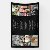 編集可結婚能20周年フォトコラージュ 横断幕 (縦)