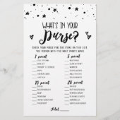 編集可能あなたの財布のブライダルパーティゲームの内容 (正面)