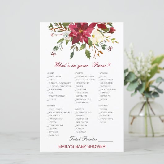 編集可能あなたの財布のブライダル、ベビーシャワー (スタンド正面)