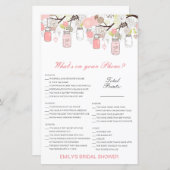 編集可能あなたの電話の何ブライダルシャワーゲーム (正面/裏面)