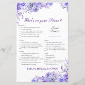 編集可能あなたの電話の何ブライダルシャワーゲーム (正面)