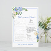 編集可能あなたの電話の何ブライダルシャワーゲーム (スタンド正面)