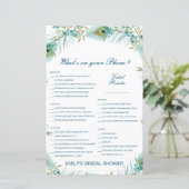 編集可能あなたの電話の何ブライダルシャワーゲーム (スタンド正面)