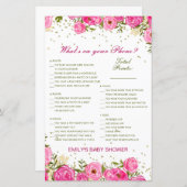 編集可能あなたの電話の赤ちゃんシャワーゲームに何がある (正面/裏面)