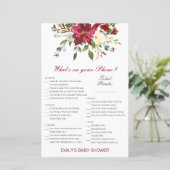 編集可能あなたの電話の赤ちゃんシャワーゲームに何がある (スタンド正面)