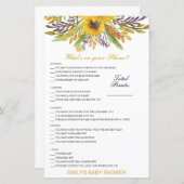 編集可能あなたの電話の赤ちゃんシャワーゲームに何がある (正面/裏面)