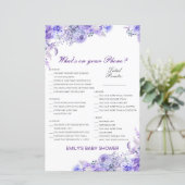 編集可能あなたの電話の赤ちゃんシャワーゲームに何がある (スタンド正面)