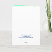 編集可能いたずらゲイクルーズ誕生日、おもしろい猫写真 カード (裏面)