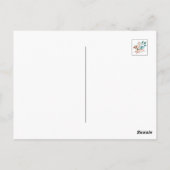 編集可能おいしいオーガニック小麦バゲットパターン ポストカード (裏面)