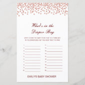 編集可能おむつバッグベビーシャワーゲーム (正面)