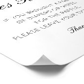 編集可能おむつワイプラッフルサイン印刷 ポスター (角)