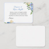 編集可能おむつワイプラッフルベビシャワーインサート エンクロージャーカード (正面/裏面)