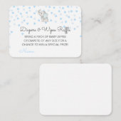 編集可能おむつワイプラッフルベビシャワーインサート エンクロージャーカード (正面/裏面)