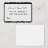 編集可能おむつワイプラッフルベビシャワーインサート エンクロージャーカード (正面/裏面)