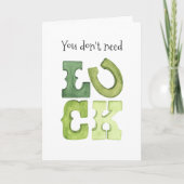 編集可能おもしろいアイリッシュラックSt patricks dayカード 案内状 (正面)