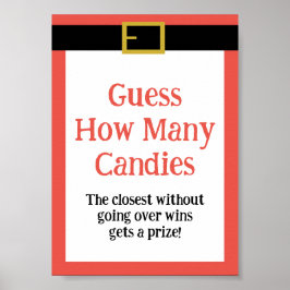 編集可能おもしろいクリスマスゲームサイン ポスター