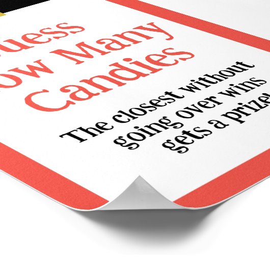 編集可能おもしろいクリスマスゲームサイン ポスター (角)