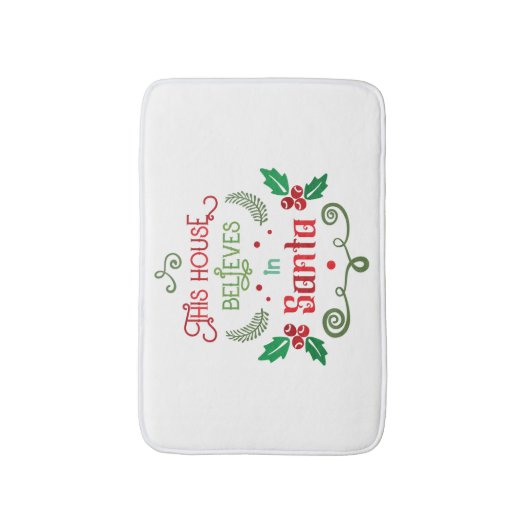 編集可能おもしろいクリスマス引用文 バスマット (正面縦)
