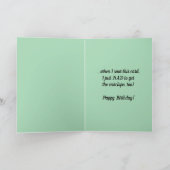 編集可能おもしろいタイガー誕生日 カード (内部)