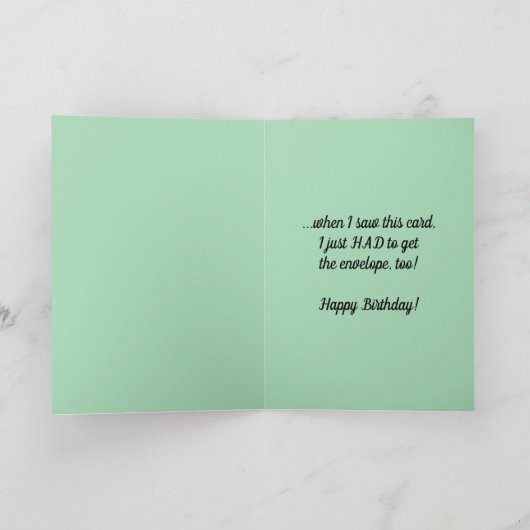 編集可能おもしろいタイガー誕生日 カード (内部)