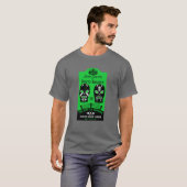 編集可能おもしろいレスリングコンテスト Tシャツ (正面フル)