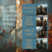 編集可能おもしろい文字4 / 4のエイリアン マグカップ