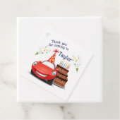 編集可能および印刷可能なデザイン車をテーマにした フェイバータグ (インサイチュ)