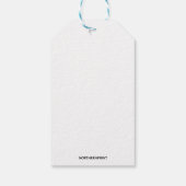 編集可能お祝いサンキューギフトメッセージカード ギフトタグ (裏面)