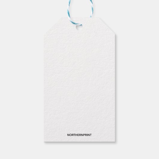 編集可能お祝いサンキューギフトメッセージカード ギフトタグ (裏面)