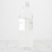 編集可能お誕生日ケーキパーティー ペットボトルラベル (裏面)