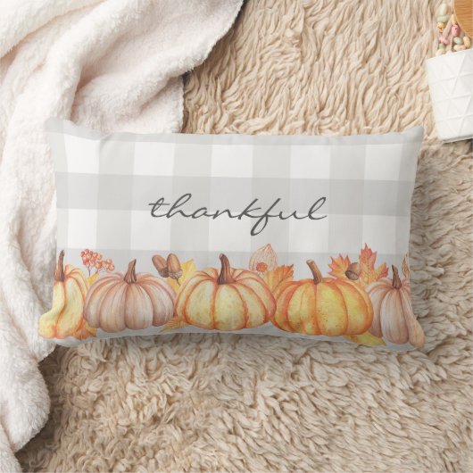 編集可能かぼちゃ水カラーメッセージ枕、名前 ランバークッション (ブランケット)