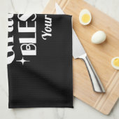 編集可能きらめく感謝祭引用文デザイン キッチンタオル (四つ折り)