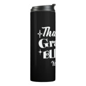 編集可能きらめく感謝祭引用文デザイン タンブラー (回転左)