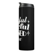 編集可能きらめく感謝祭引用文デザイン タンブラー (回転右)